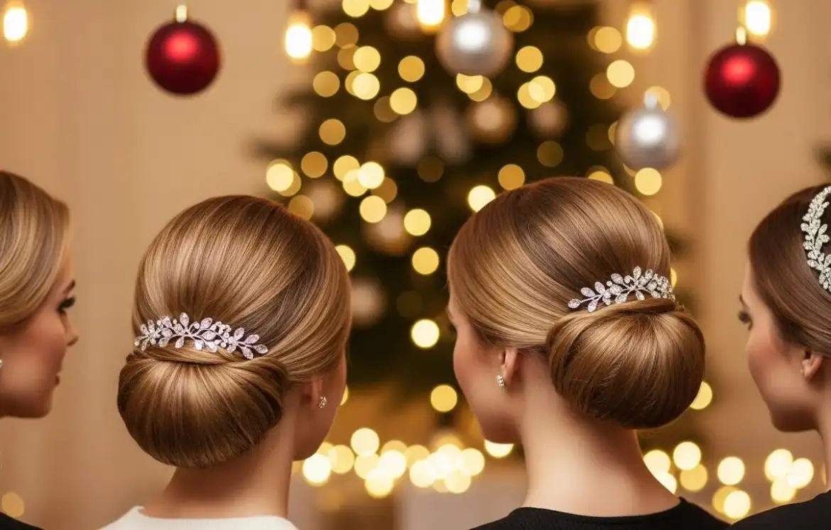 30 Glam Christmas Party Hairstyles to Try This Year