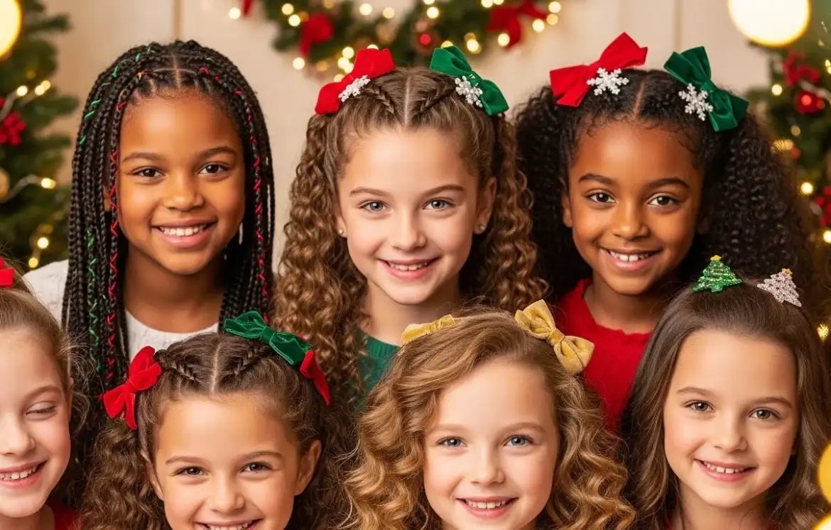 20 Christmas Hairstyles for Girls That Are Sweet & Pretty