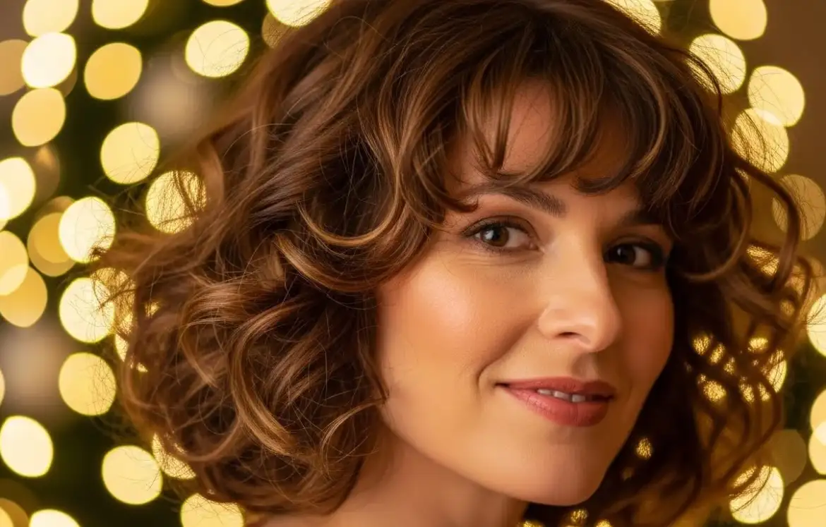 20 Curly Hair Christmas Hairstyles for a Festive Look 20 Curly Hair Christmas Hairstyles for a Festive Look