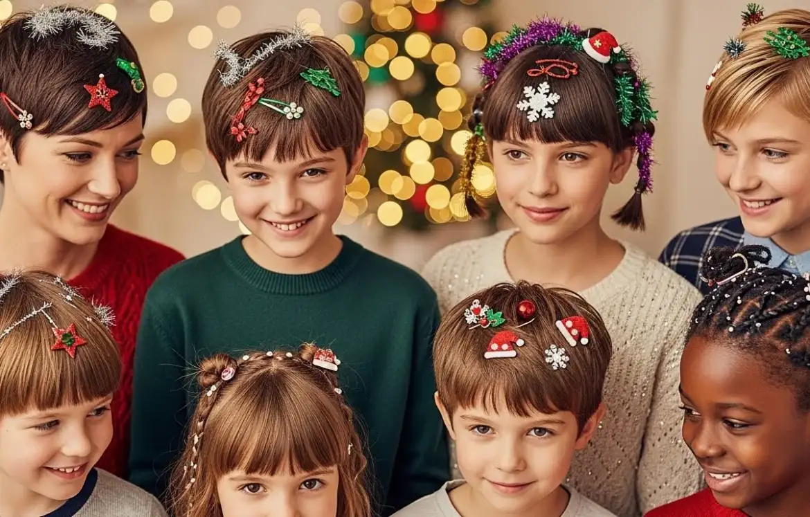 20 Quick & Easy Short Hair Christmas Hairstyles