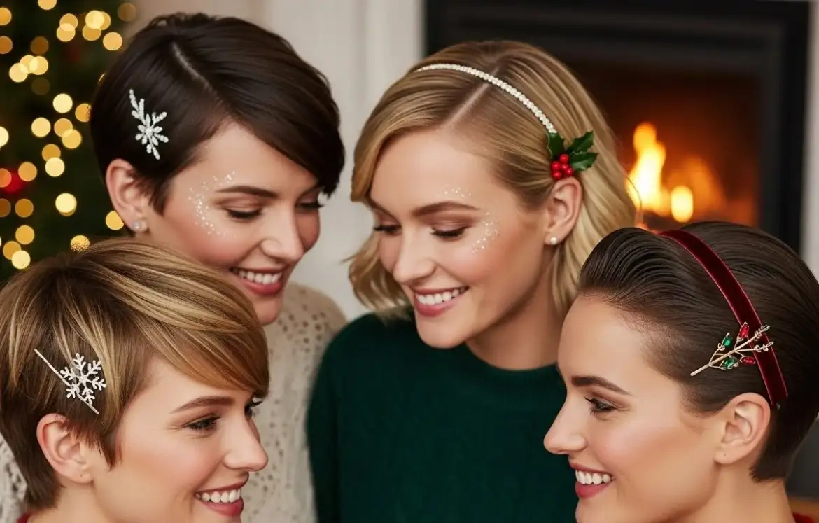 20 Trendy Short Hair Christmas Hairstyles You’ll Love 20 Trendy Short Hair Christmas Hairstyles You’ll Love