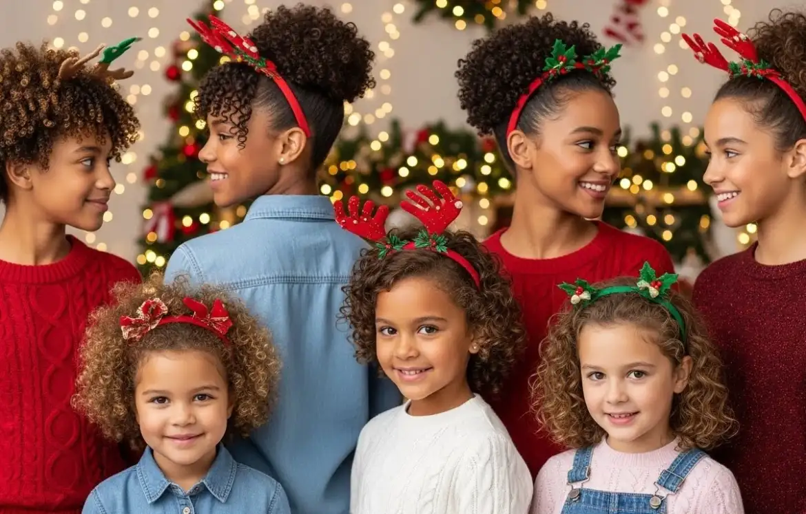 25 Curly Hair Christmas Hairstyles That Pop Instantly