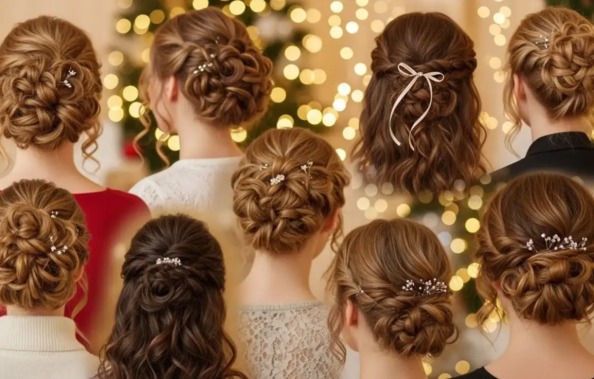 25 Curly Hairstyles for Christmas That Are Festive & Fun