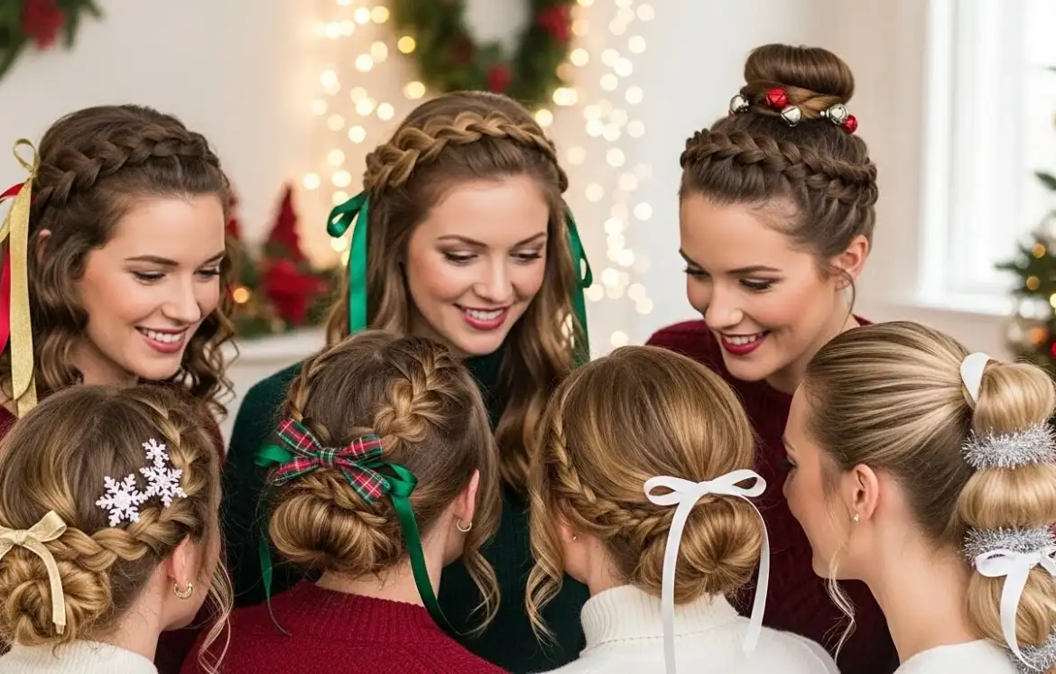 25 Cute Christmas Hairstyles That Are Easy & Stylish 25 Cute Christmas Hairstyles That Are Easy & Stylish