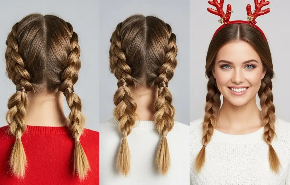 25 Easy Christmas Braids Hairstyles That Look Chic