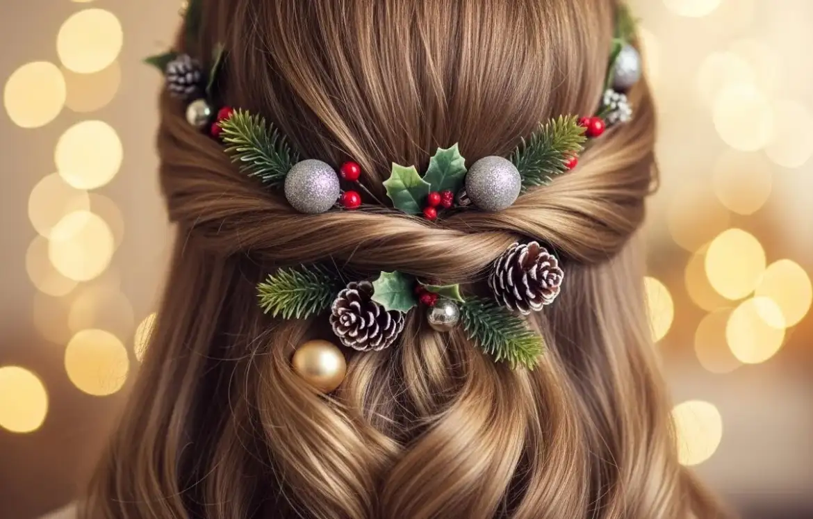 25 Long Hair Christmas Hairstyles That Look Elegant 25 Long Hair Christmas Hairstyles That Look Elegant