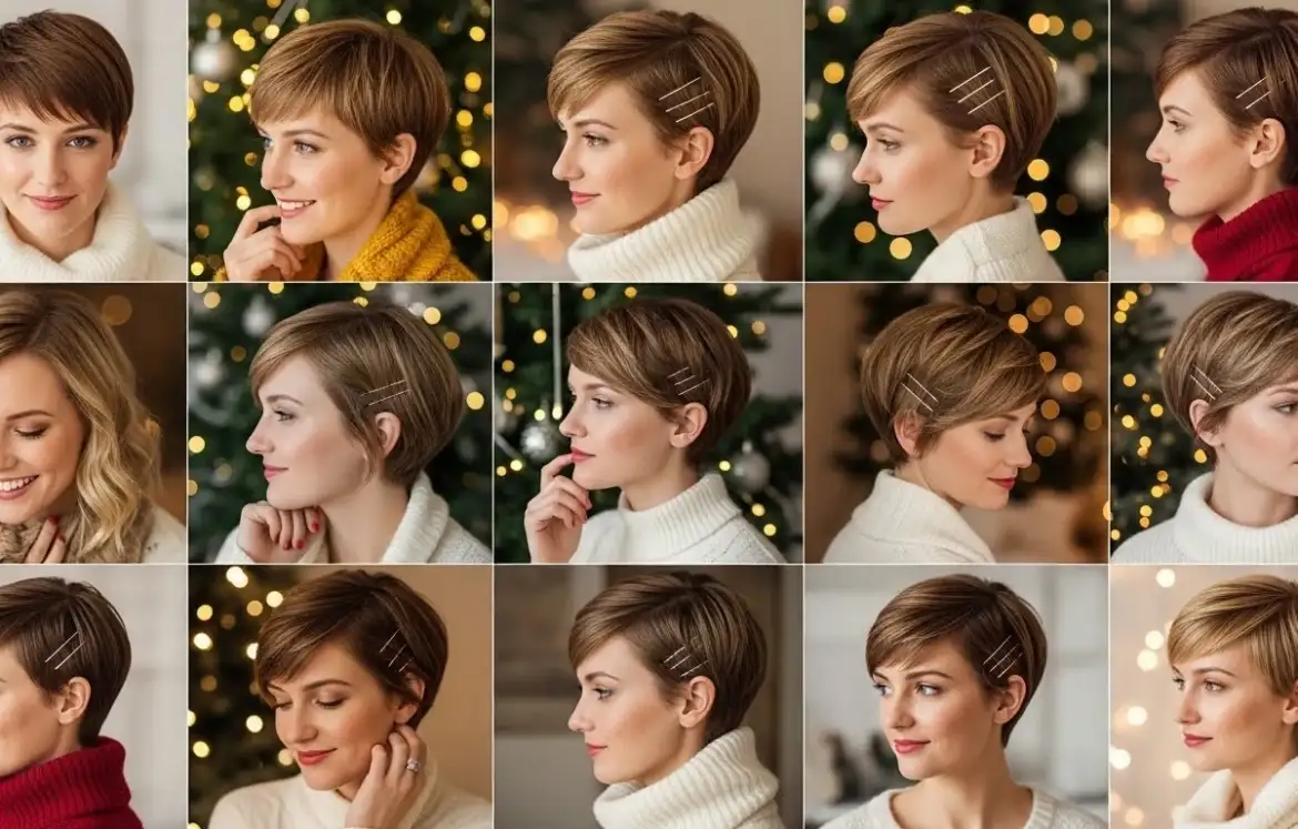 25 Short Christmas Hairstyles That Are Trendy & Easy