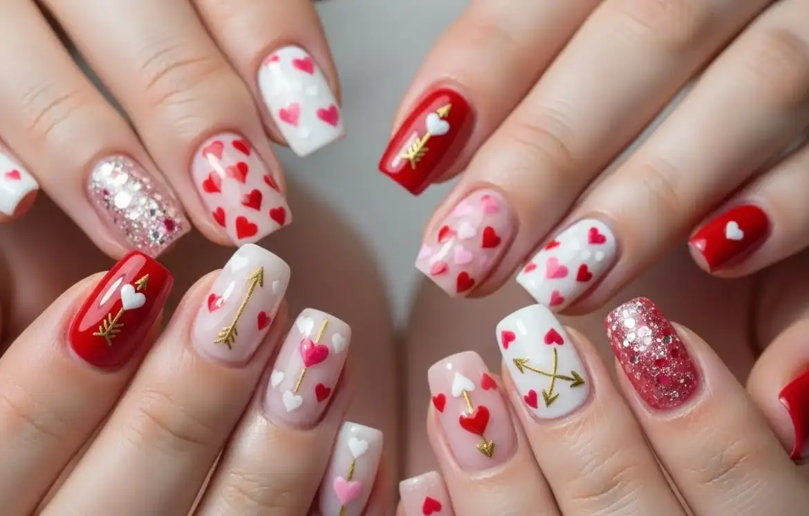 23 Cute Cupid Nails Tutorials You Must Try