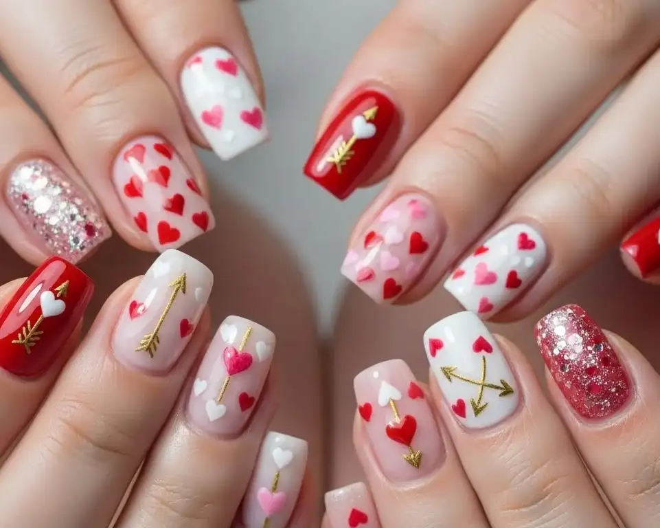 23 Cute Cupid Nails Tutorials You Must Try